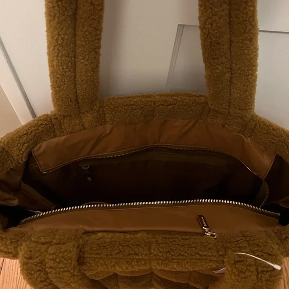 NWT Lululemon quilted grid tote bag 26L yoga brown burnt caramel - Picture 4 of 10